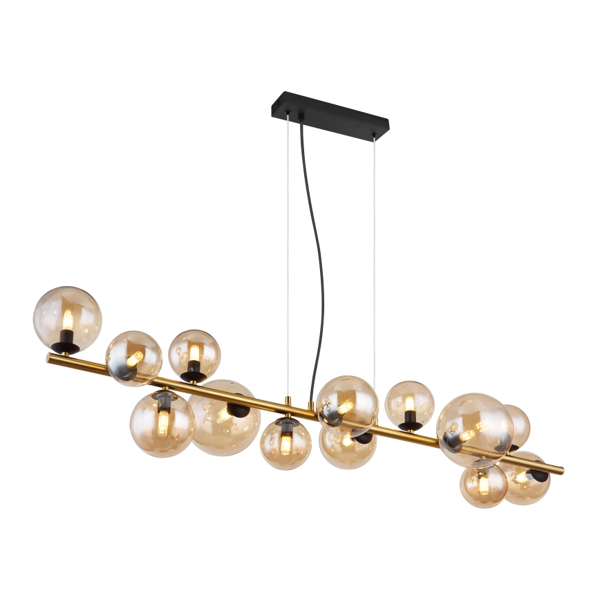Globo -  Κρεμαστό φωτιστικό οροφής LED 13xG9/3,5W/230V φιμέ/καφέ