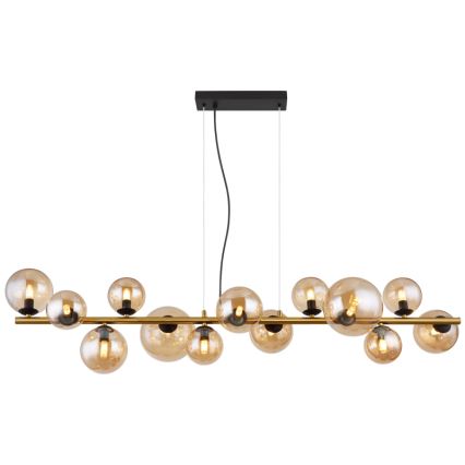 Globo -  Κρεμαστό φωτιστικό οροφής LED 13xG9/3,5W/230V φιμέ/καφέ