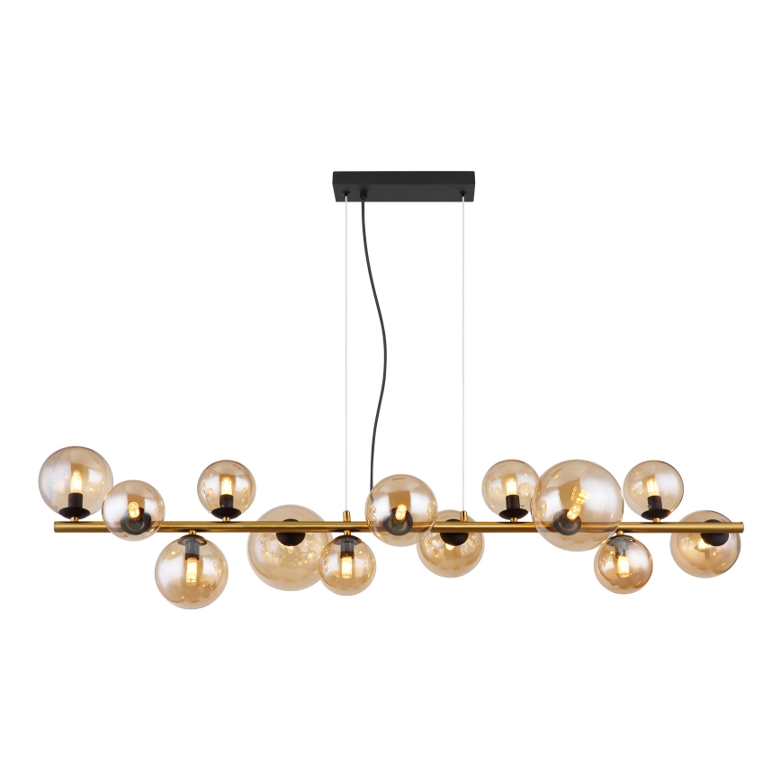 Globo -  Κρεμαστό φωτιστικό οροφής LED 13xG9/3,5W/230V φιμέ/καφέ