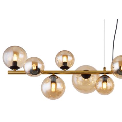 Globo -  Κρεμαστό φωτιστικό οροφής LED 13xG9/3,5W/230V φιμέ/καφέ