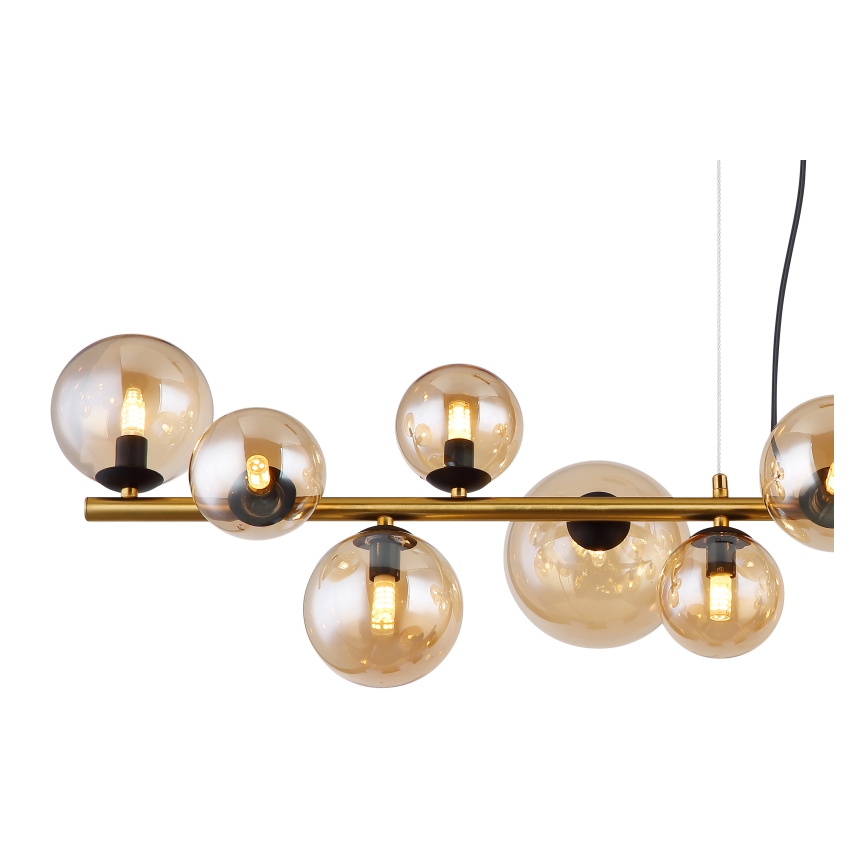 Globo -  Κρεμαστό φωτιστικό οροφής LED 13xG9/3,5W/230V φιμέ/καφέ