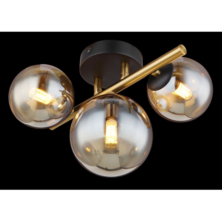 Globo - LED Πλαφονιέρα οροφής RIHA 3xG9/3,5W/230V ορείχαλκος