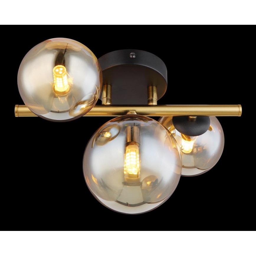 Globo - LED Πλαφονιέρα οροφής RIHA 3xG9/3,5W/230V ορείχαλκος