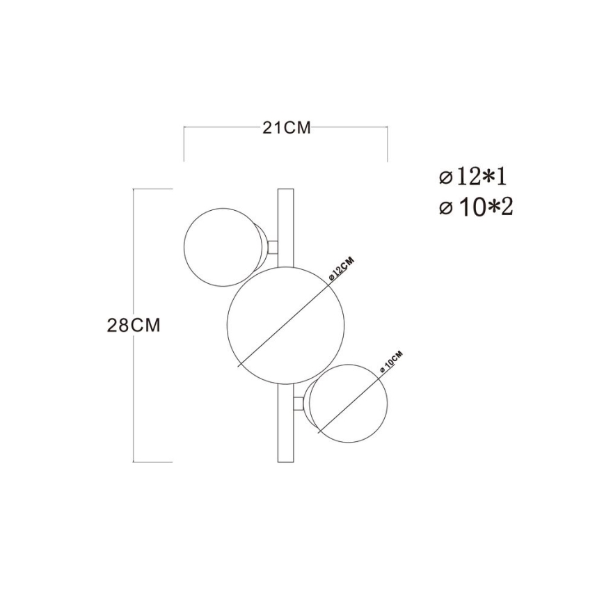 Globo - LED Πλαφονιέρα οροφής RIHA 3xG9/3,5W/230V ορείχαλκος