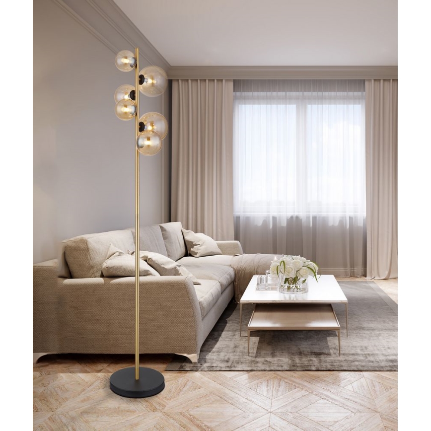 Globo - Επιδαπέδιο φωτιστικό LED 6xG9/3W/230V ορείχαλκος