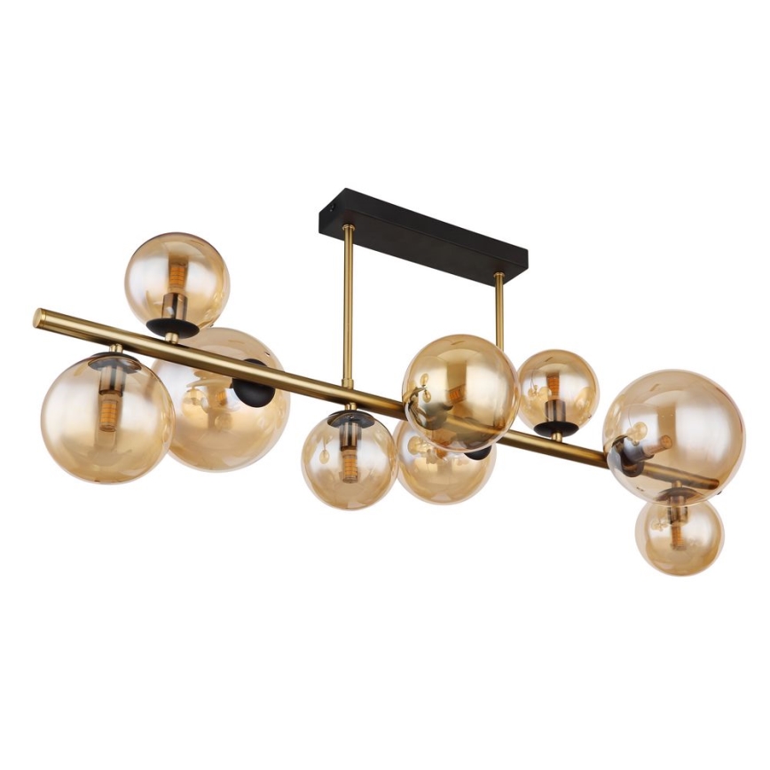 Globo -Κρεμαστό φωτιστικό οροφής ράγα LED 9xG9/3W/230V ορείχαλκος