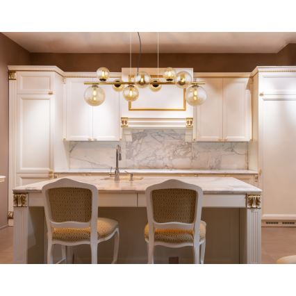 Globo - LED Πολύφωτο με καλώδιο 9xG9/3W/230V ορείχαλκος