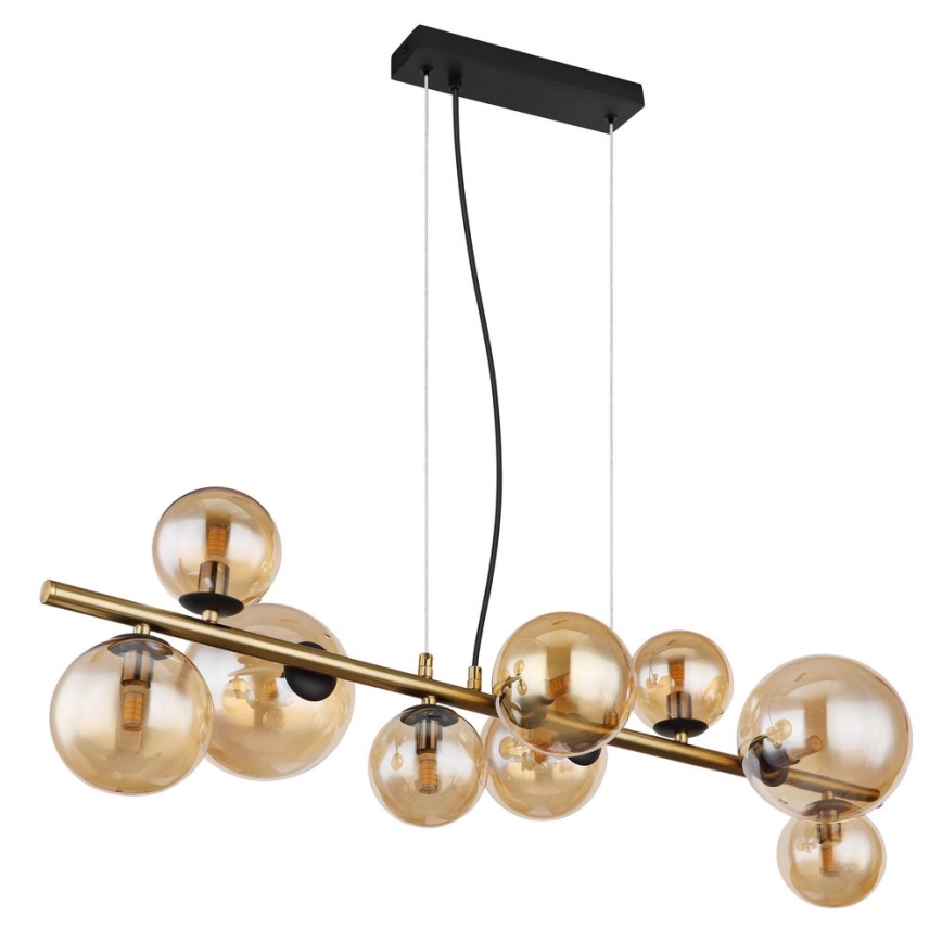 Globo -Κρεμαστό φωτιστικό οροφής ράγα LED 9xG9/3W/230V ορείχαλκος