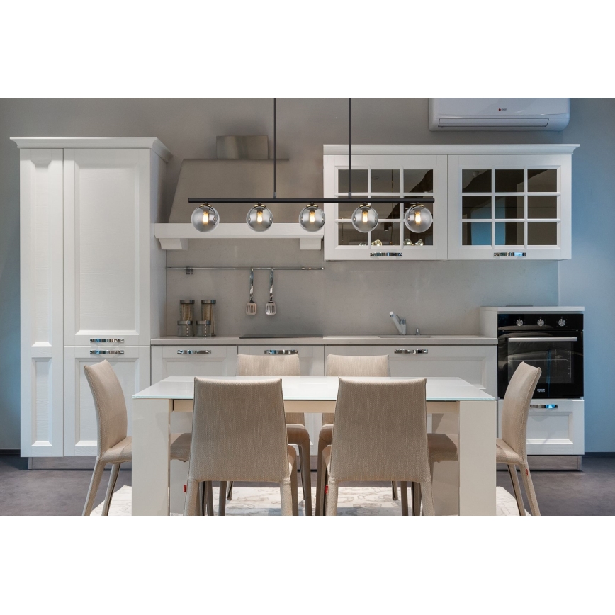 Globo - Κρεμαστό φωτιστικό οροφής ράγα 5xG9/28W/230V