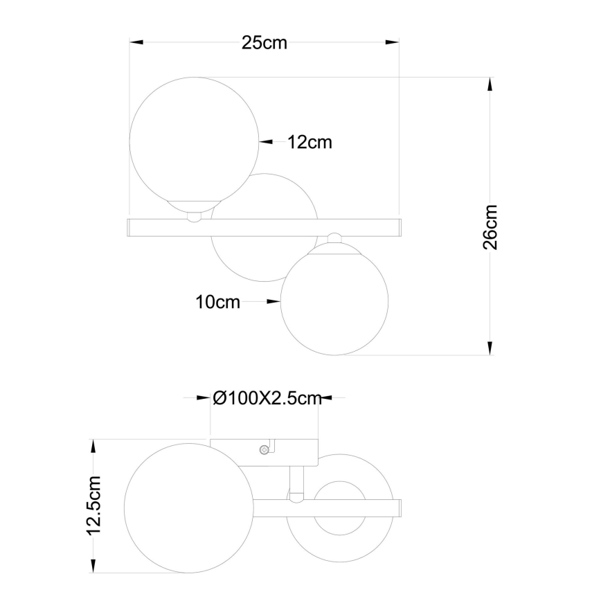Globo - LED Πλαφονιέρα οροφής 2xG9/3W/230V ματ χρώμιο