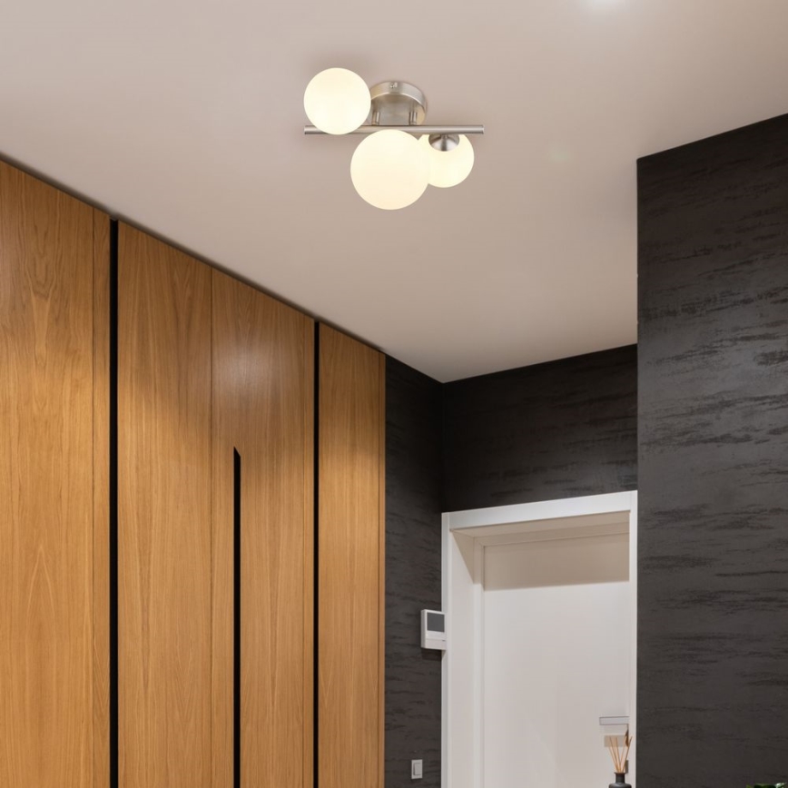 Globo - LED Πλαφονιέρα οροφής RIHA 3xG9/3,5W/230V ματ χρώμιο