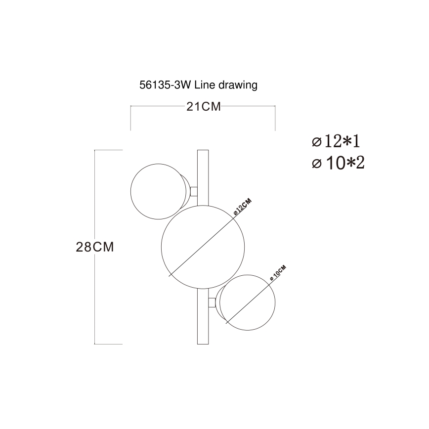 Globo - LED Πλαφονιέρα οροφής RIHA 3xG9/3,5W/230V ματ χρώμιο