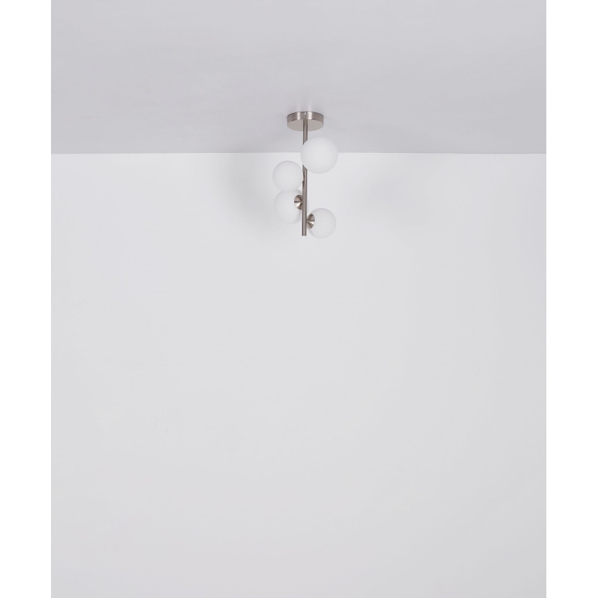 Globo - Κρεμαστό φωτιστικό οροφής LED 4xG9/3W/230V ματ χρώμιο