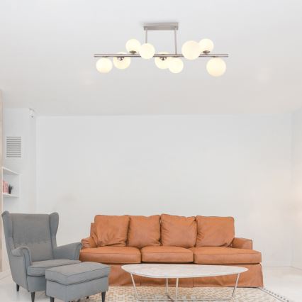 Globo - Κρεμαστό φωτιστικό οροφής LED 9xG9/3W/230V ματ χρώμιο