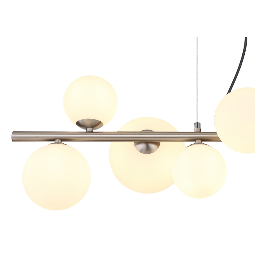 Globo -  Κρεμαστό φωτιστικό οροφής LED 9xG9/3W/230V ματ χρώμιο