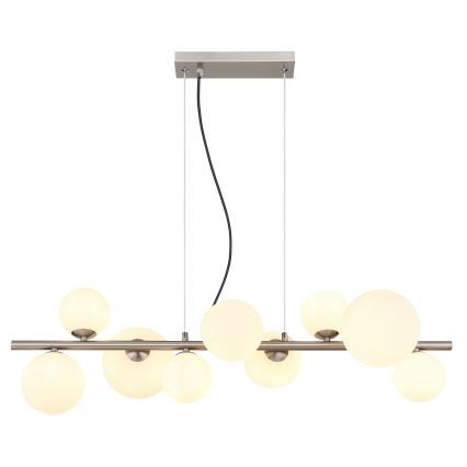 Globo -  Κρεμαστό φωτιστικό οροφής LED 9xG9/3W/230V ματ χρώμιο