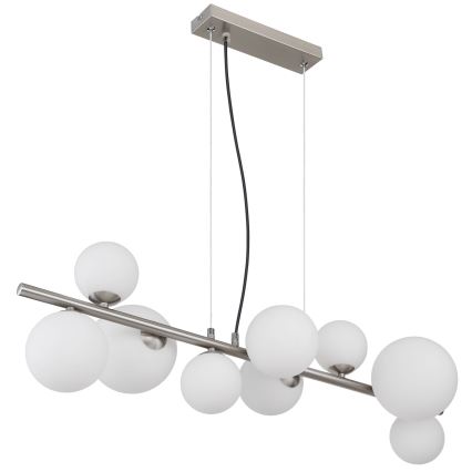 Globo -  Κρεμαστό φωτιστικό οροφής LED 9xG9/3W/230V ματ χρώμιο