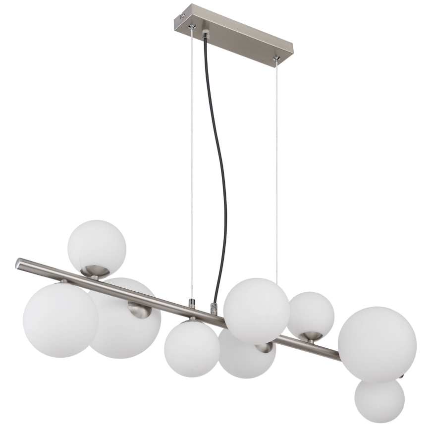Globo -  Κρεμαστό φωτιστικό οροφής LED 9xG9/3W/230V ματ χρώμιο