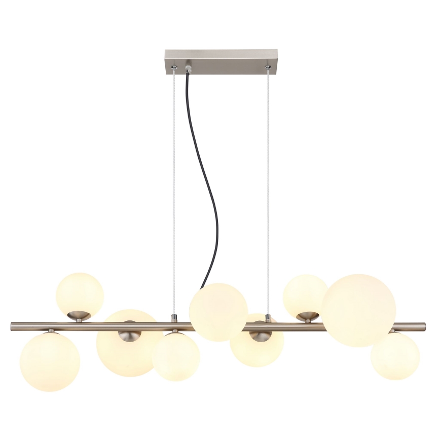 Globo -  Κρεμαστό φωτιστικό οροφής LED 9xG9/3W/230V ματ χρώμιο