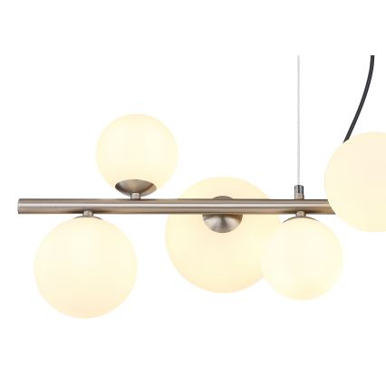 Globo -  Κρεμαστό φωτιστικό οροφής LED 9xG9/3W/230V ματ χρώμιο