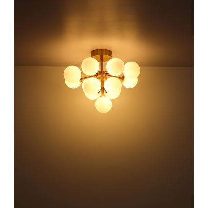 Globo - Πλαφονιέρα οροφής 13xG9/5W/230V διάμετρος 56 cm μαύρο