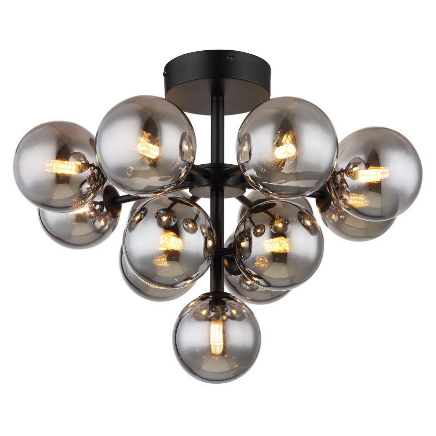 Globo - Πλαφονιέρα οροφής 13xG9/5W/230V διάμετρος 56 cm μαύρο