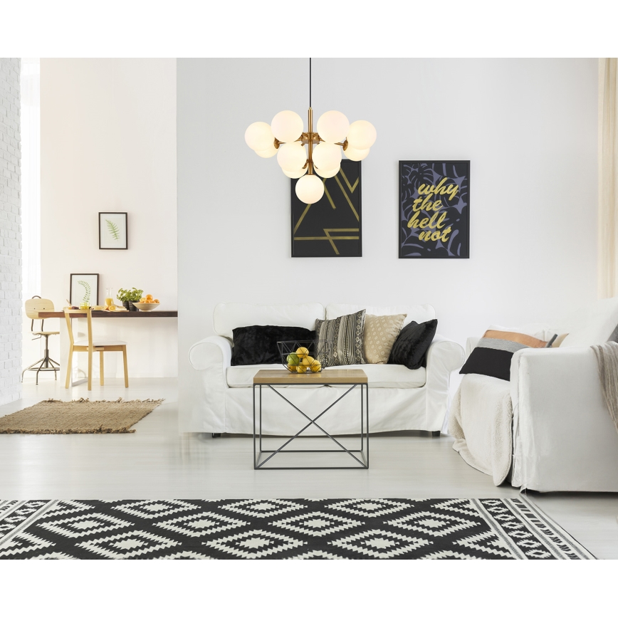 Globo - Κρεμαστό φωτιστικό οροφής 13xG9/5W/230V διάμετρος 56 cm χρυσό