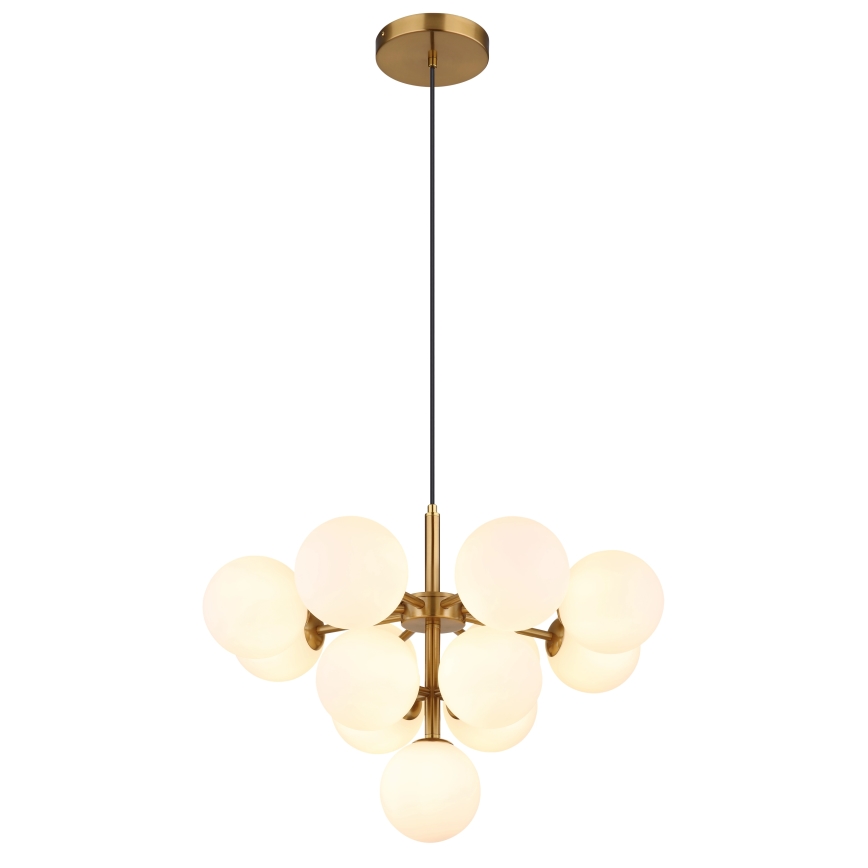 Globo - Κρεμαστό φωτιστικό οροφής 13xG9/5W/230V διάμετρος 56 cm χρυσό