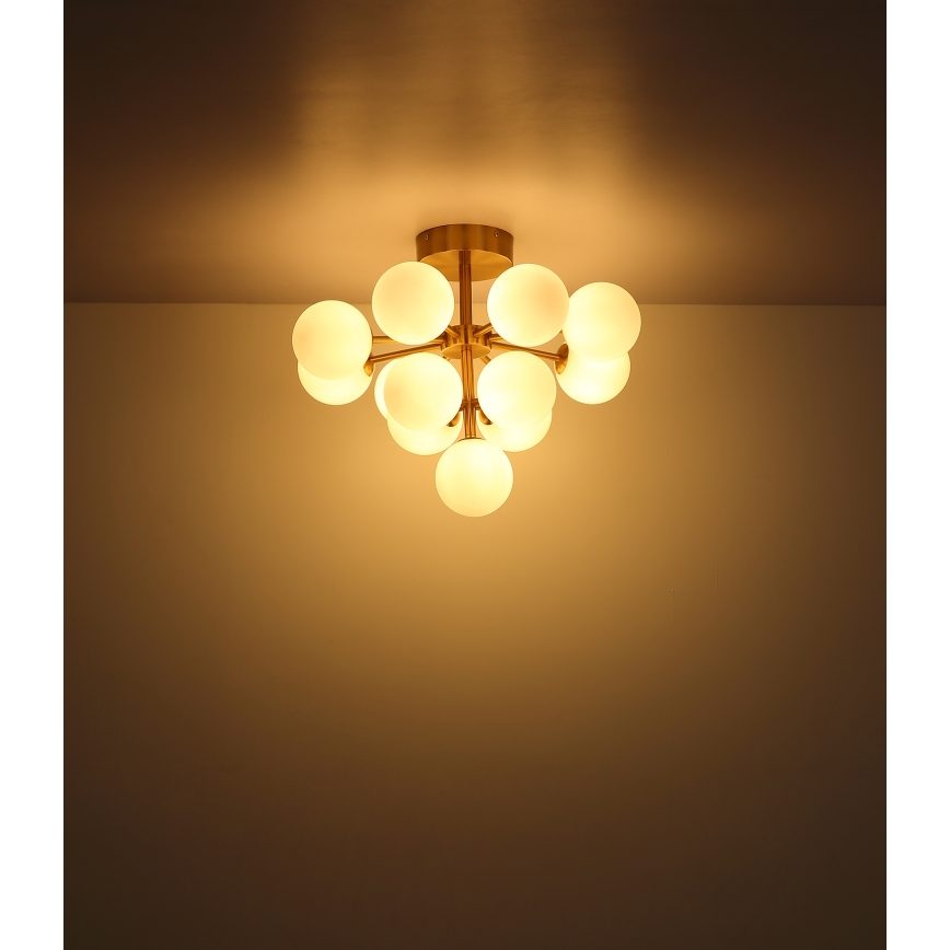 Globo - Πλαφονιέρα οροφής 13xG9/5W/230V διάμετρος 56 cm χρυσό