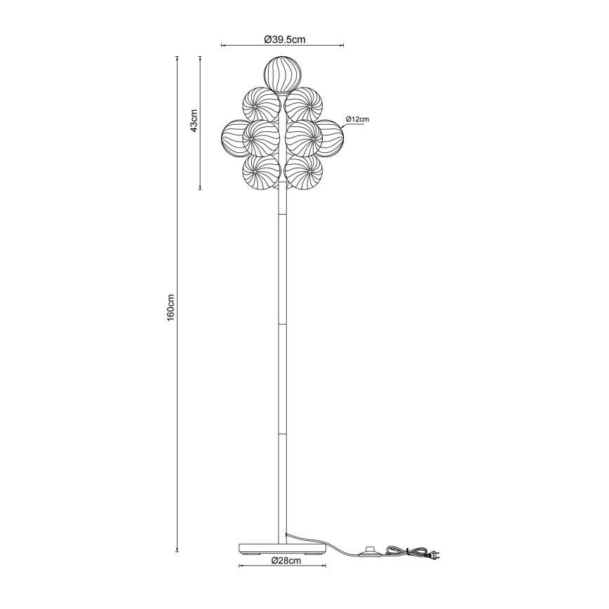 Globo - Επιδαπέδιο φωτιστικό 13xG9/4W/230V