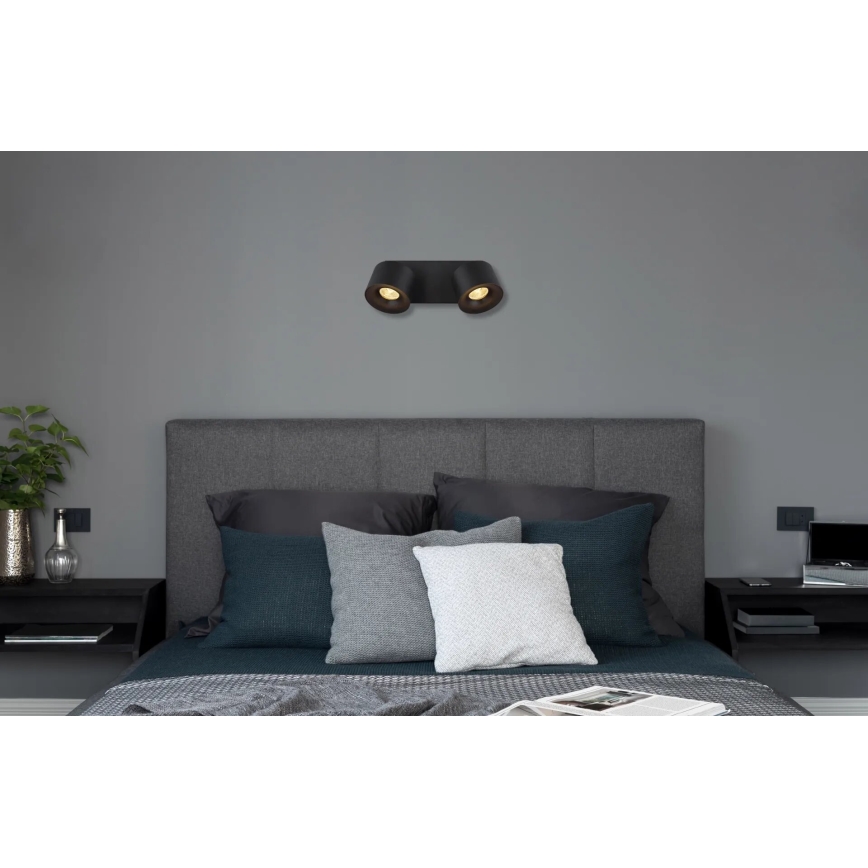 Globo - LED Σποτ 2xLED/6W/230V μαύρο