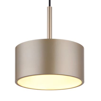 Globo - Κρεμαστό φωτιστικό LED σε σύρμα 12W/230V 3000K Ø 15 cm ορείχαλκος