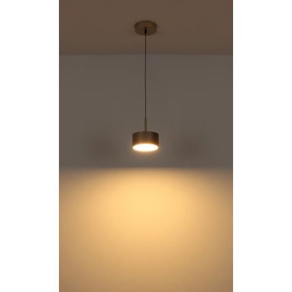 Globo - Κρεμαστό φωτιστικό LED σε σύρμα 12W/230V 3000K Ø 15 cm ορείχαλκος