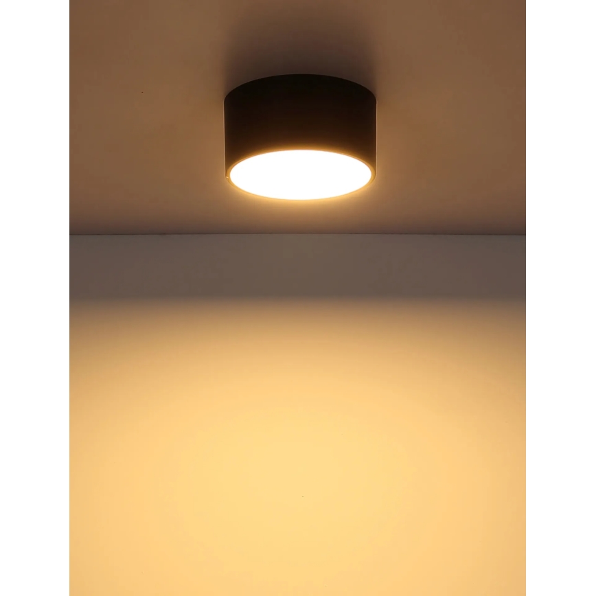 Globo - Φωτιστικό οροφής LED/12W/230V 3000K Ø 15 cm μαύρο