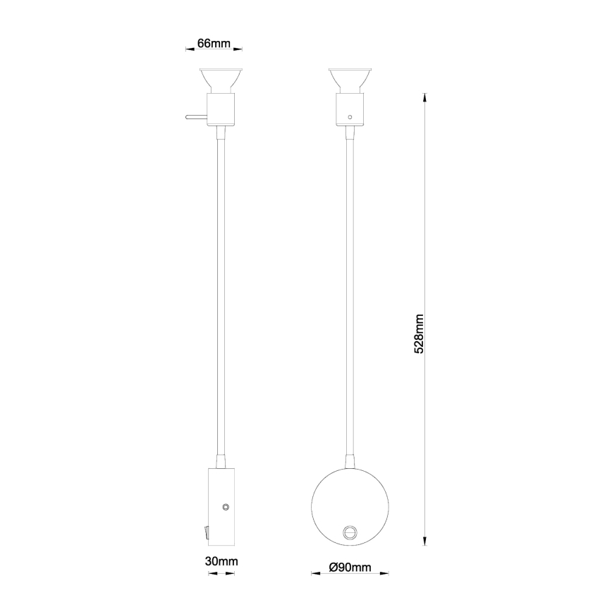 Globo - Λάμπα τοίχου 1xGU10/35W/230V