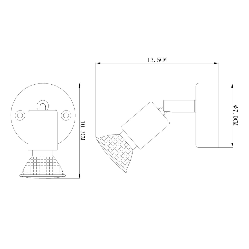 Globo - Φως σποτ τοίχου LED 1xGU10/3W/230V