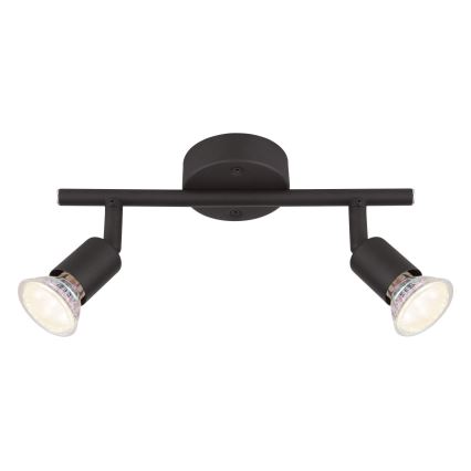 Globo - LED Σποτ 2xGU10/3W/230V μαύρο