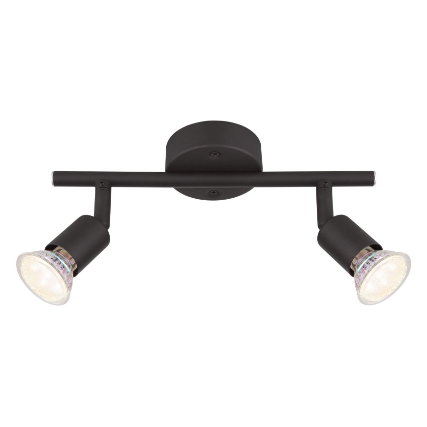 Globo - LED Σποτ 2xGU10/3W/230V μαύρο