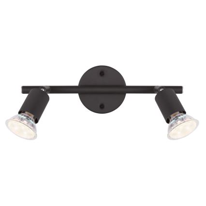 Globo - LED Σποτ 2xGU10/3W/230V μαύρο