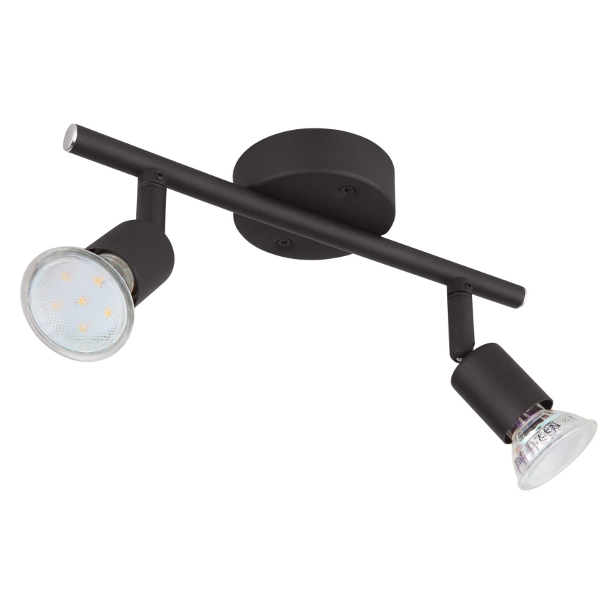 Globo - LED Σποτ 2xGU10/3W/230V μαύρο