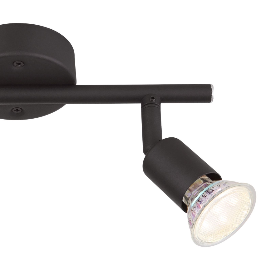 Globo - LED Σποτ 2xGU10/3W/230V μαύρο