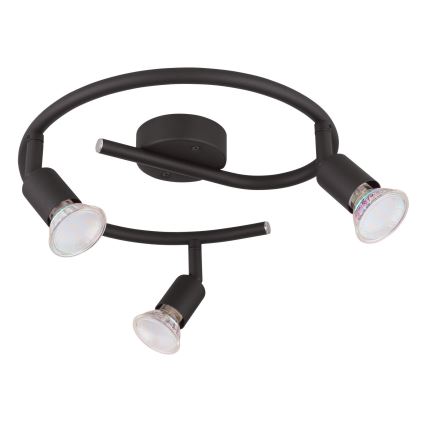 Globo - LED Σποτ 3xGU10/3W/230V μαύρο