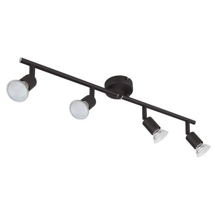 Globo - LED Σποτ 4xGU10/3W/230V μαύρο