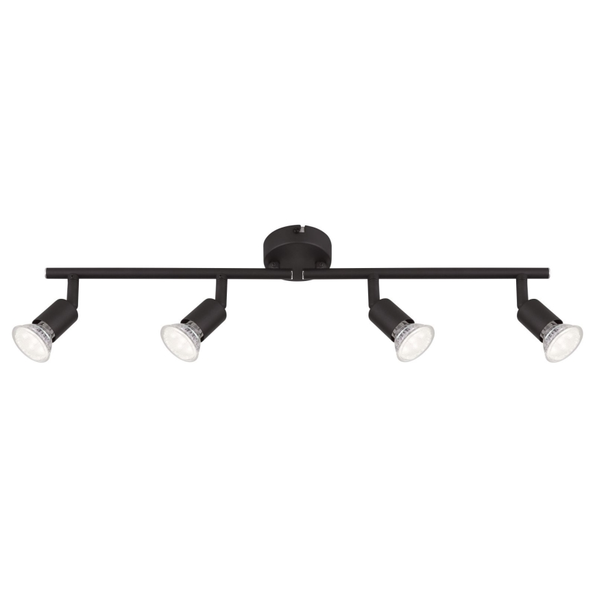 Globo - LED Σποτ 4xGU10/3W/230V μαύρο