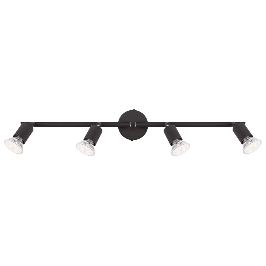 Globo - LED Σποτ 4xGU10/3W/230V μαύρο