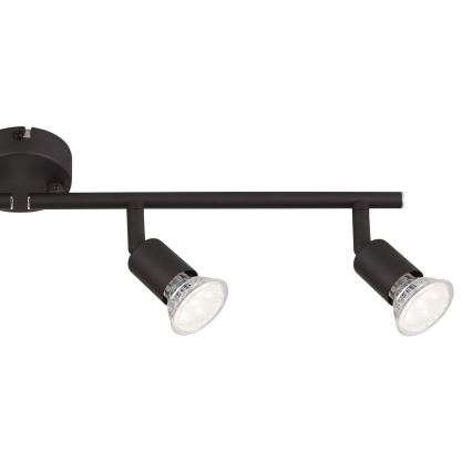 Globo - LED Σποτ 4xGU10/3W/230V μαύρο