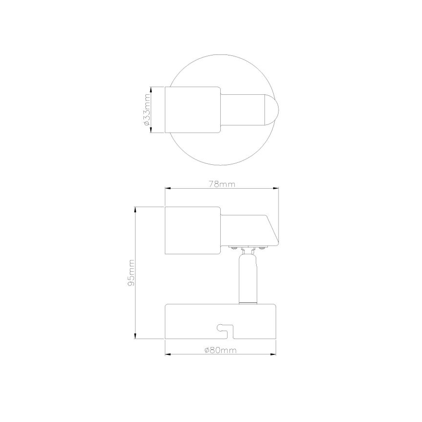 Globo - Φωτιστικό σποτ τοίχου LED 1xGU10/3W/230V