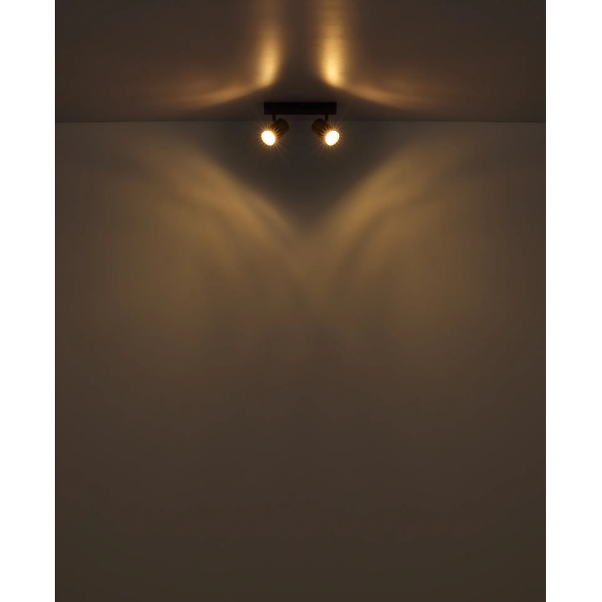 Globo - Φωτιστικό σποτ 2xGU10/25W/230V λευκό/ματ χρώμιο