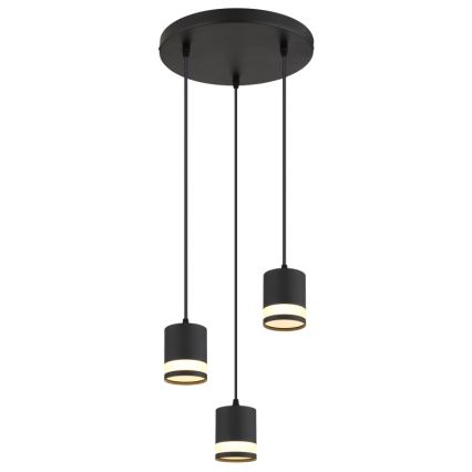 Globo -  Κρεμαστό φωτιστικό οροφής LED 3xGX53/7W/230V 3000K μαύρο