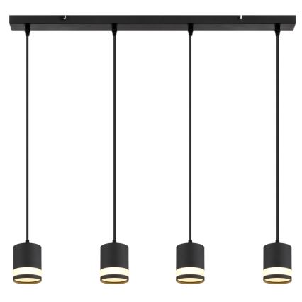 Globo -  Κρεμαστό φωτιστικό οροφής LED 4xGX53/7W/230V 3000K μαύρο